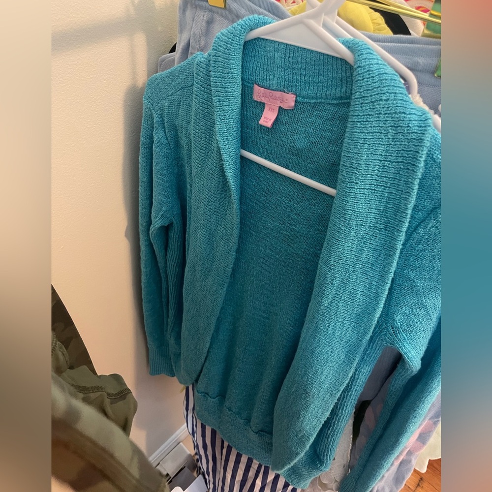 Lilly Pulitzer Teal Blue Sweater